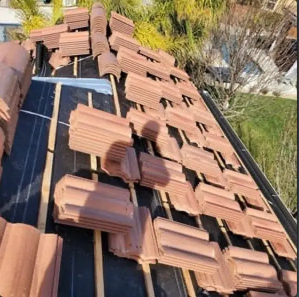Sacramento home before tile roof replacement