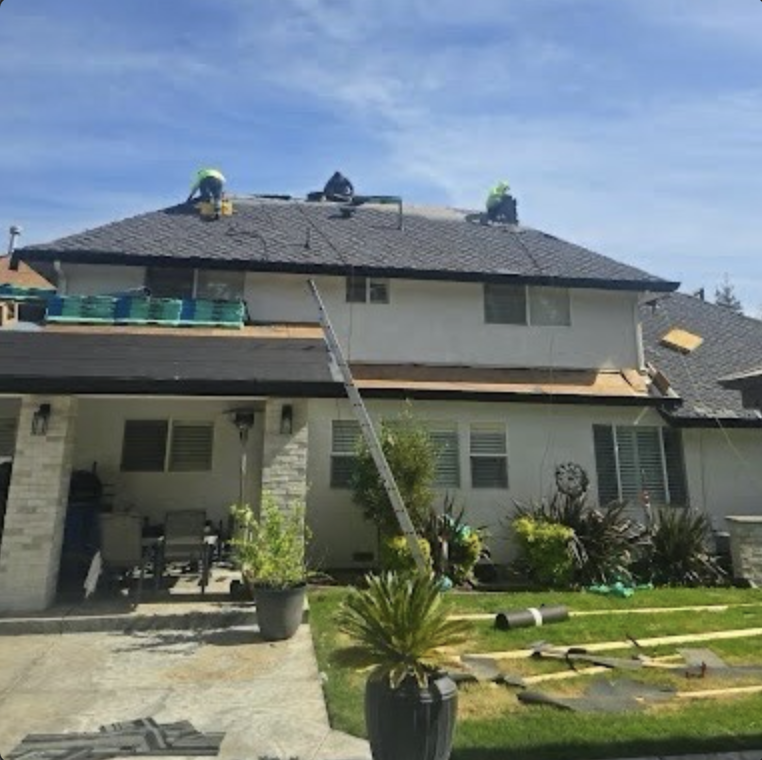 Residential roof replacement installation in Sacramento, CA
