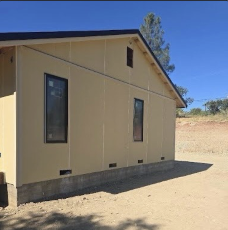 Completed James Hardie siding on a new-construction Sacramento home